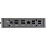 StarTech.com DK30A2DHUUE dockingstation Ledningsført USB 3.2 Gen 1 (3.1 Gen 1) Type-B Sort, Grå