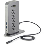 StarTech.com DK30A2DHUUE dockingstation Ledningsført USB 3.2 Gen 1 (3.1 Gen 1) Type-B Sort, Grå