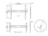 Multibrackets 0518 tv-beslag 2,29 m (90") Sort