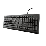Trust Primo tastatur Medicinsk USB Nordisk Sort