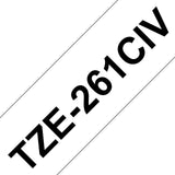 Brother TZE261CIV etiketbånd Sort på hvid