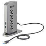 StarTech.com DK30A2DHUUE dockingstation Ledningsført USB 3.2 Gen 1 (3.1 Gen 1) Type-B Sort, Grå