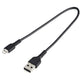 StarTech.com RUSBLTMM30CMB kabel til mobiltelefon Sort 0,3 m USB A Lightning