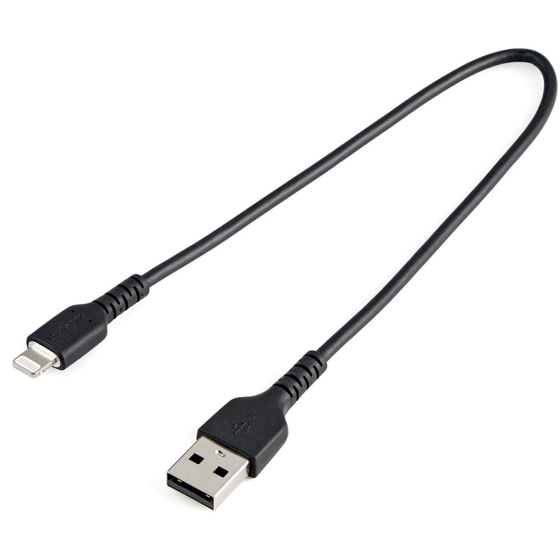 StarTech.com RUSBLTMM30CMB kabel til mobiltelefon Sort 0,3 m USB A Lightning