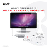 CLUB3D CAC-1510-A videokabel adapter 0,25 m USB Type-C DVI-D Grå