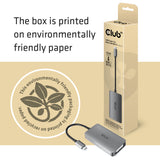 CLUB3D CAC-1510-A videokabel adapter 0,25 m USB Type-C DVI-D Grå