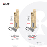 CLUB3D CAC-1510-A videokabel adapter 0,25 m USB Type-C DVI-D Grå