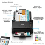 Epson WorkForce ES-500WII Skanner med papir-tilførsel 600 x 600 dpi A4 Sort