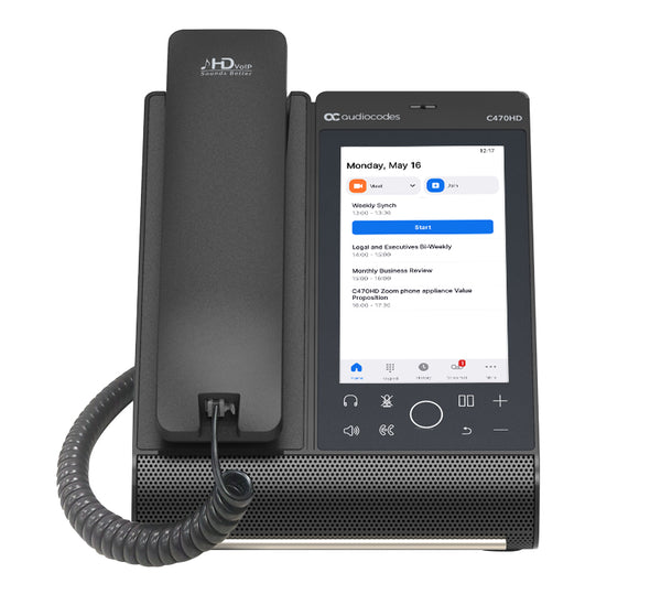 AudioCodes C470HD IP-telefon Sort TFT Wi-Fi