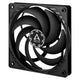 ARCTIC P12 Slim PWM PST Computerkabinet Ventilator 12 cm Sort 1 stk