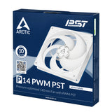 ARCTIC P14 PWM PST Computerkabinet Ventilator 14 cm Hvid