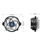 ARCTIC Alpine 23 - Compact AMD CPU-Cooler Processor Luftkøler 9 cm Aluminium, Sort 1 stk
