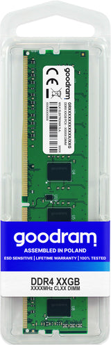 Goodram GR2400D464L17/16G hukommelsesmodul 16 GB 1 x 16 GB DDR4 288-pin DIMM
