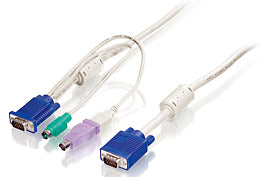 LevelOne ACC-2103 KVM-kabel Hvid 5 m