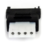 StarTech.com LP4SATAFM kabel kønsskifter SATA (15-pin) LP4 (4-pin) Sort