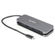 StarTech.com HB30CM4AB interface hub USB 3.2 Gen 1 (3.1 Gen 1) Type-C 5000 Mbit/s Sort, Grå