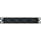 StarTech.com HB30CM4AB interface hub USB 3.2 Gen 1 (3.1 Gen 1) Type-C 5000 Mbit/s Sort, Grå