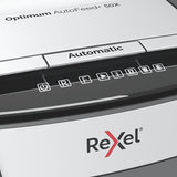 Rexel Optimum AutoFeed+ 50X papirmakulator 55 dB 22 cm Sort, Grå