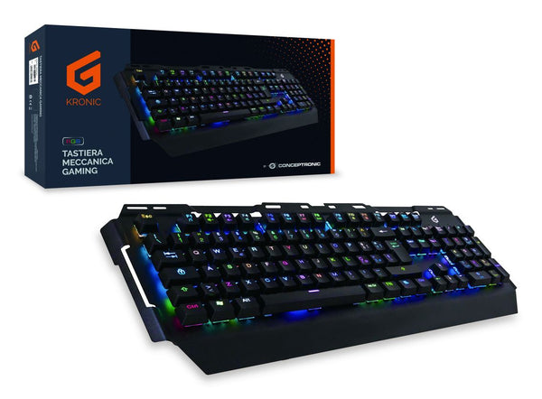 Conceptronic KRONIC tastatur Spil USB QWERTY Italiensk Sort