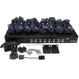 StarTech.com SV831DUSBUK KVM Switch Stativ-montering Sort