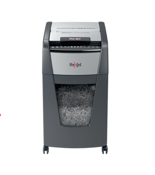 Rexel Optimum Auto+ 300X papirmakulator Mikromakulering Sort, Grå