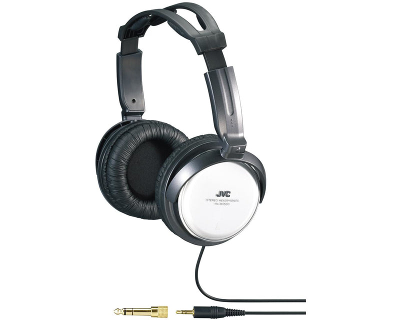 JVC HA-RX500-E Hovedtelefoner Ledningsført Headset Musik Sort, Hvid