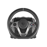 GENESIS Seaborg 400 Sort, Sølv USB Rat + Pedaler Nintendo Switch, PC, PlayStation 4, Playstation 3, Xbox 360, Xbox One, Xbox One S, Xbox One X