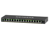 NETGEAR GS316EP-100PES netværksswitch Administreret Gigabit Ethernet (10/100/1000) Strøm over Ethernet (PoE) Sort