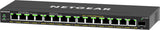 NETGEAR 16-Port High-Power PoE+ Gigabit Ethernet Plus Switch (231W) with 1 SFP port (GS316EPP) Administreret Gigabit Ethernet (10/100/1000) Strøm over Ethernet (PoE) Sort