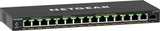 NETGEAR 16-Port High-Power PoE+ Gigabit Ethernet Plus Switch (231W) with 1 SFP port (GS316EPP) Administreret Gigabit Ethernet (10/100/1000) Strøm over Ethernet (PoE) Sort