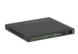 NETGEAR M4250-26G4XF-PoE+ Administreret L2/L3 Gigabit Ethernet (10/100/1000) Strøm over Ethernet (PoE) 1U Sort