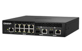 QNAP QSW-M2108R-2C netværksswitch Administreret L2 2.5G Ethernet (100/1000/2500) Strøm over Ethernet (PoE) Sort
