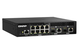 QNAP QSW-M2108R-2C netværksswitch Administreret L2 2.5G Ethernet (100/1000/2500) Strøm over Ethernet (PoE) Sort