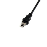 StarTech.com USBMUSBFM1 USB-kabel 0,3 m USB A Mini-USB B Sort