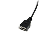 StarTech.com USBMUSBFM1 USB-kabel 0,3 m USB A Mini-USB B Sort