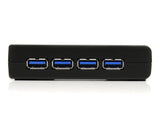 StarTech.com ST4300USB3EU interface hub 5000 Mbit/s Sort