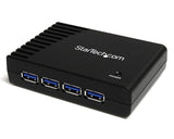StarTech.com ST4300USB3EU interface hub 5000 Mbit/s Sort