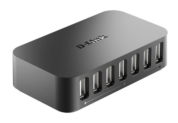 D-Link DUB-H7 USB 2.0 Type-B 480 Mbit/s Sort