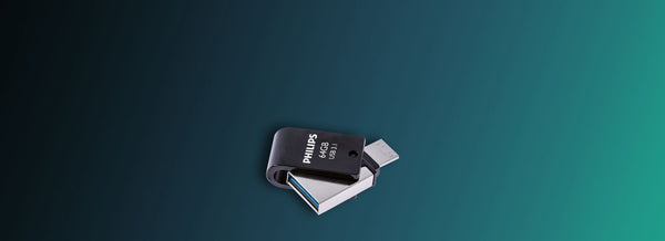 Philips FM64DC152B/00 USB-nøgle 64 GB USB Type-C 3.2 Gen 1 (3.1 Gen 1) Sort