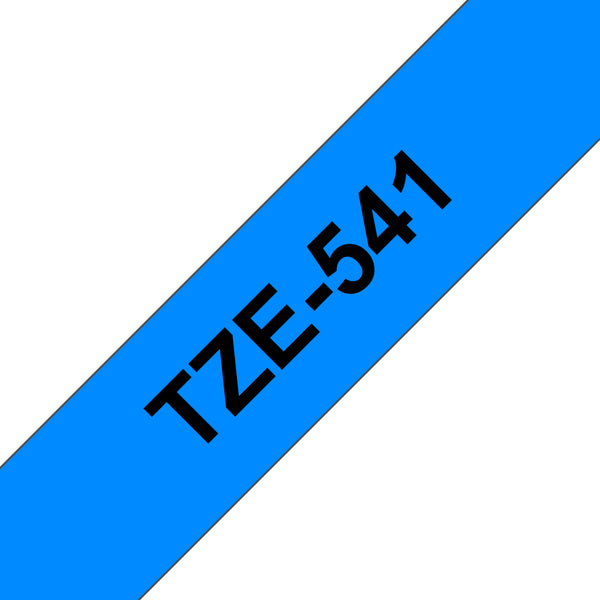 Brother TZE-541 etiketbånd Sort på blå