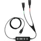 Jabra 265-09 tilbehør til hovedtelefon/headset Kabel