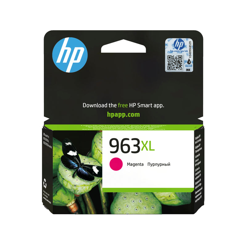 HP 963XL High Yield Magenta Original Ink Cartridge blækpatron 1 stk Højt (XL) udbytte