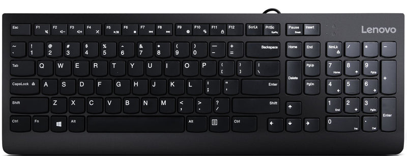 Lenovo 300 tastatur Universel USB QWERTY US engelsk Sort