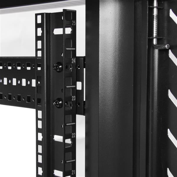 StarTech.com RK2536BKF stativ 25U Fritstående reol Sort