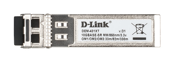 D-Link DEM-431XT modul til netværksmodtager Fiberoptisk 10000 Mbit/s SFP+ 850 nm