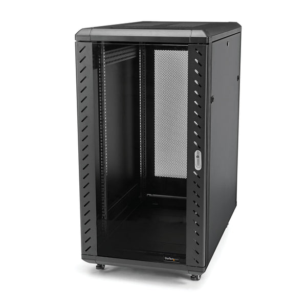 StarTech.com RK1836BKF stativ 18U Fritstående reol Sort
