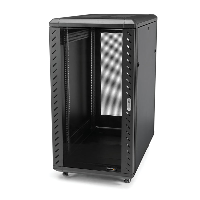 StarTech.com RK1836BKF stativ 18U Fritstående reol Sort