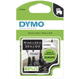 DYMO D1 Durable - Black on White - 12mm etiketbånd Sort på hvid
