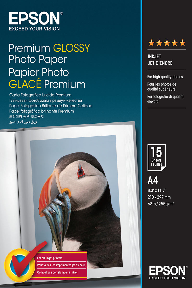 Epson Premium Glossy Photo Paper A4 Premium-glans