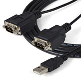 StarTech.com ICUSB2322F serielkabel Sort 2,1 m USB 2.0 A 2 x DB-9